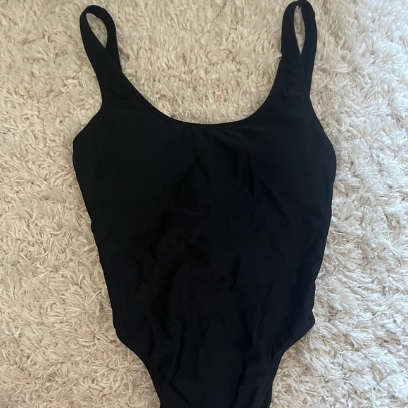 Hollister Swim Hollister Xs Black One Piece Low Back Bathing Suit